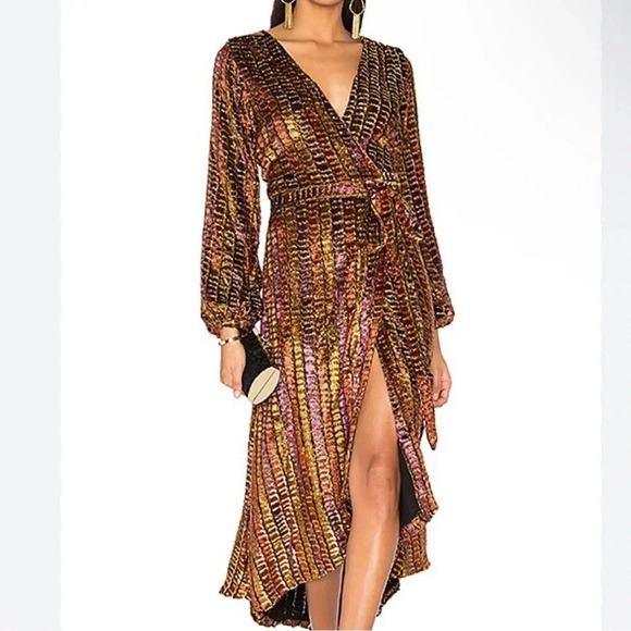 LPA Revolve Dress 70 In Dotty Velvet